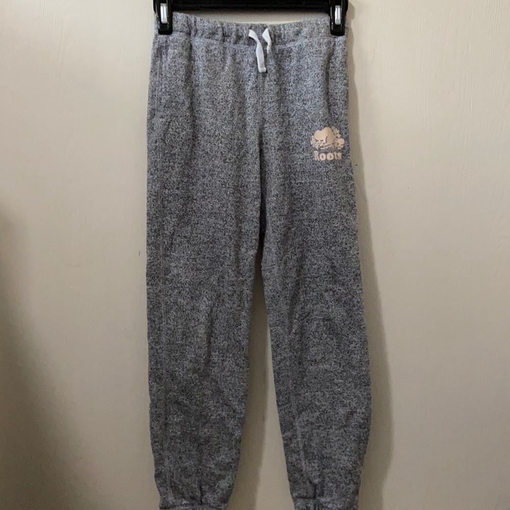 Roots Grey & White Marled Sweatpants